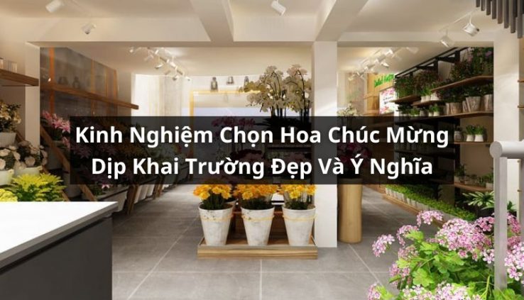 kinh nghiệm chọn hoa chúc mừng khai trương